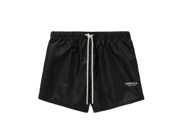 Essentials Drawstring Black Shorts