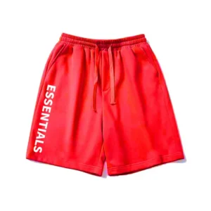 Red-Essentials-Fear-Of-God-Shorts